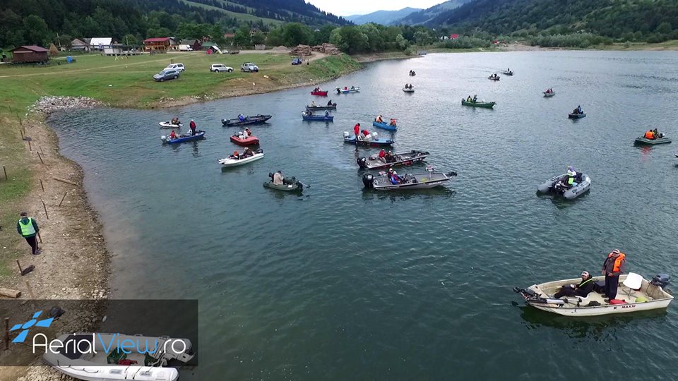 Fotografie drona pescuit Bicaz